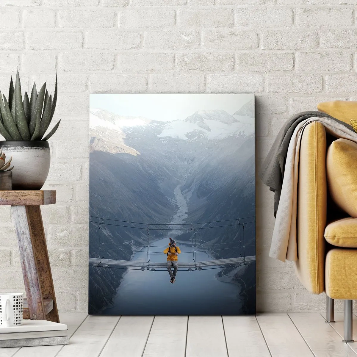 Bild auf Leinwand - Leinwandbild - Entzückt in der Schwebe - 80x120 cm