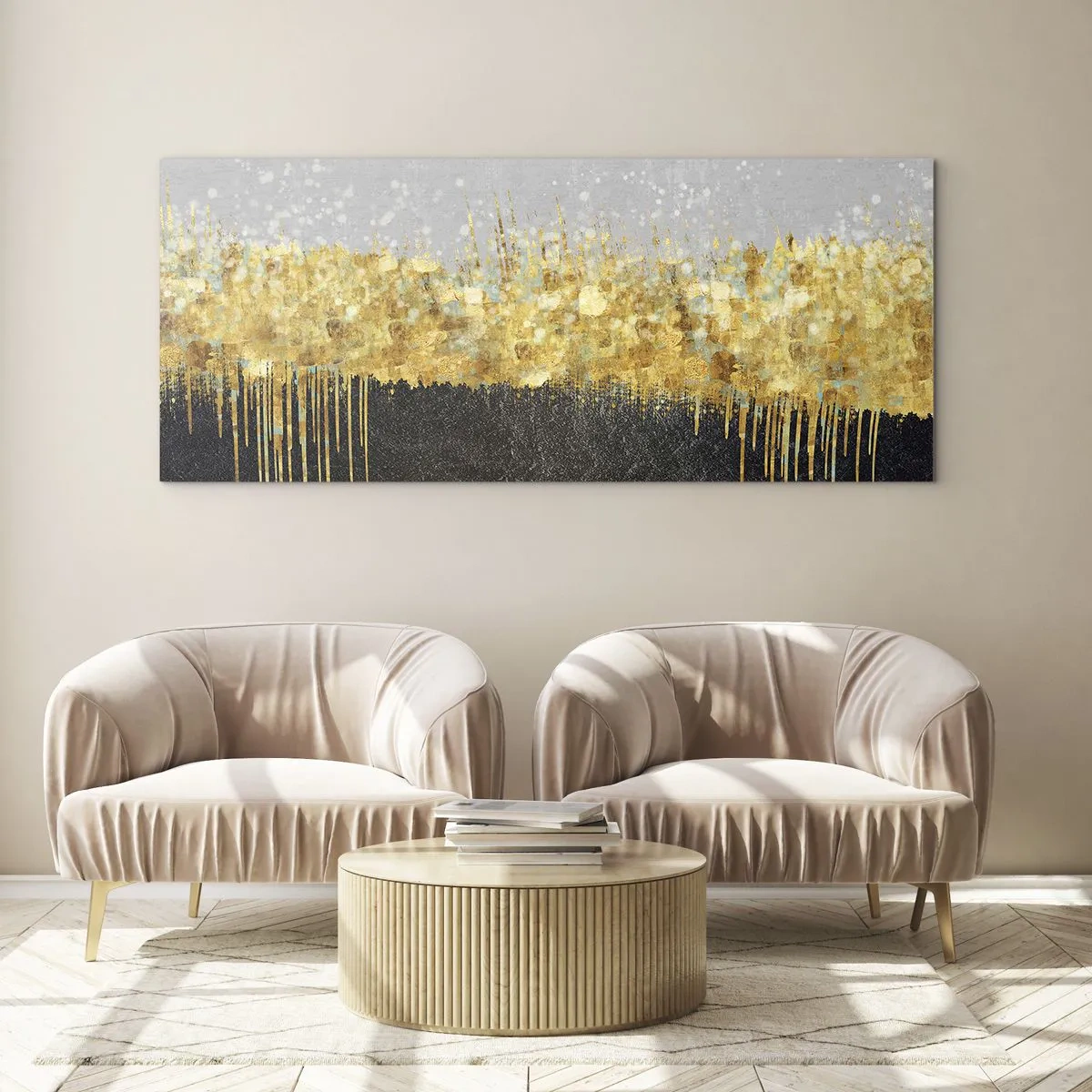 Glasbild - Bild auf glas - Nach innen und nach oben - 100x40 cm