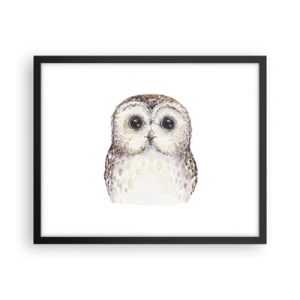 Poster in einem schwarzem Rahmen - Schau mir in die Augen - 50x40 cm