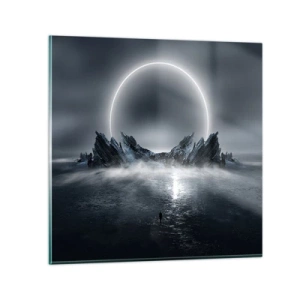 Glasbild - Bild auf glas - Ende der Geschichte - 50x50 cm