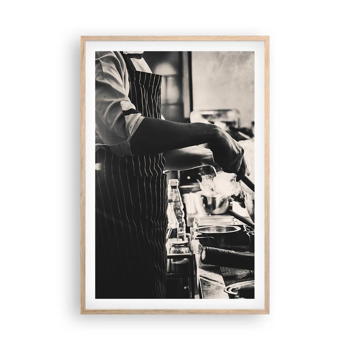 Poster in einem Rahmen aus heller Eiche - Alchemie der Aromen - 61x91 cm