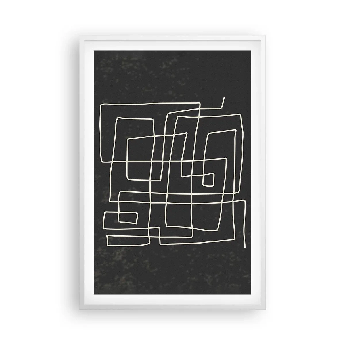 Poster in einem weißen Rahmen - Nicht so einfach - 61x91 cm
