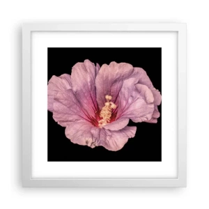 Poster in einem weißen Rahmen - Direkt ins Herz - 30x30 cm