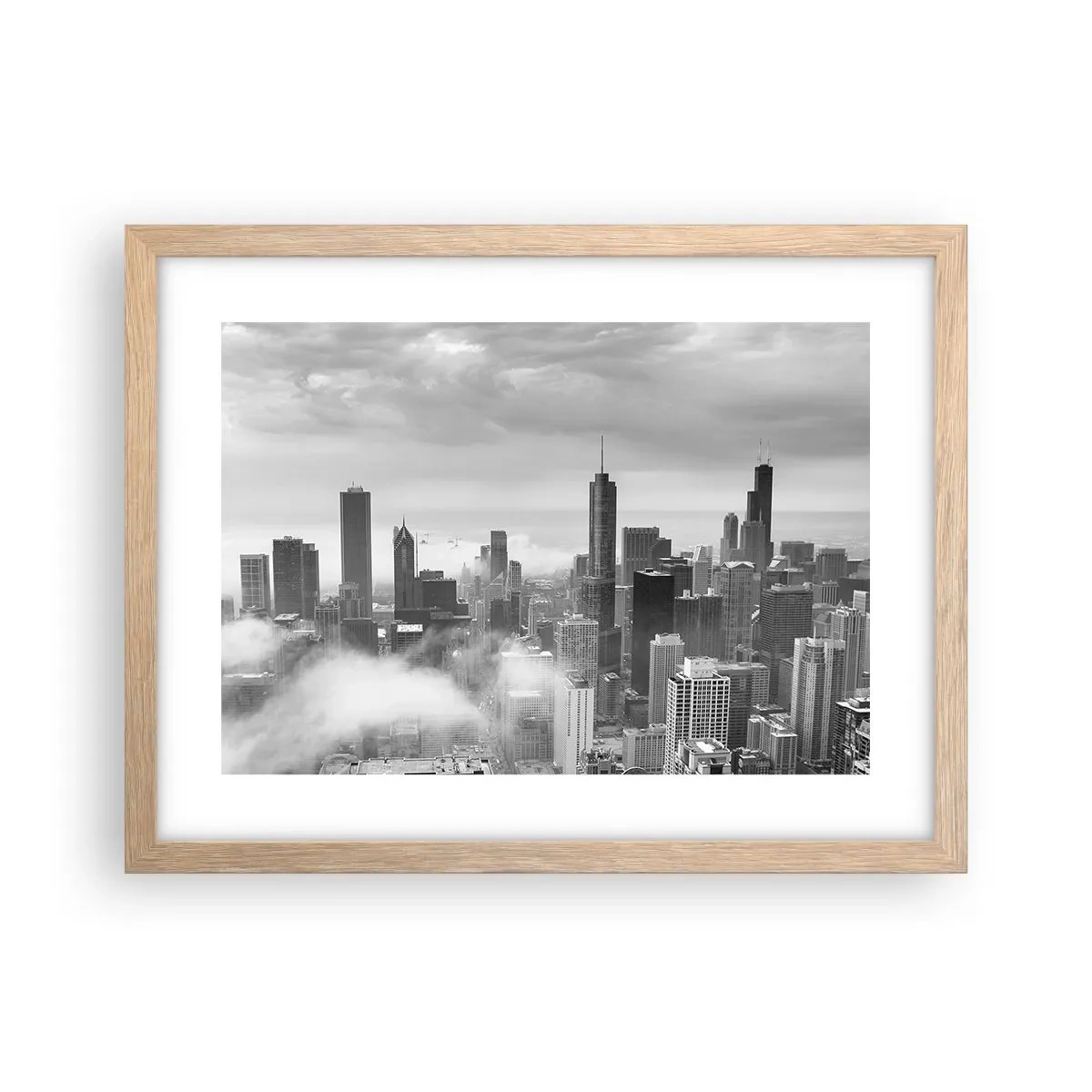 Poster in einem Rahmen aus heller Eiche - Amerikanische Landschaft - 40x30 cm