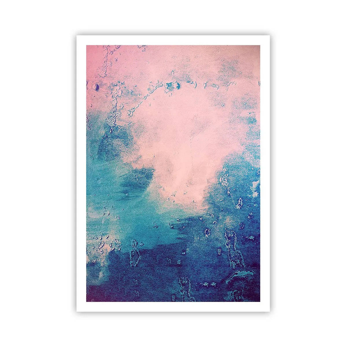 Poster - Himmelsblaue Umarmungen - 70x100 cm