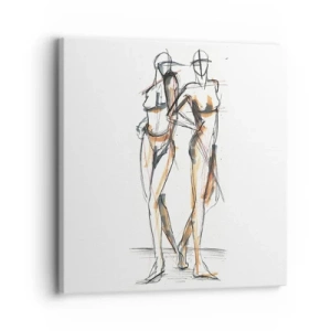 Bild auf Leinwand - Leinwandbild - Studie der Gnade - 30x30 cm