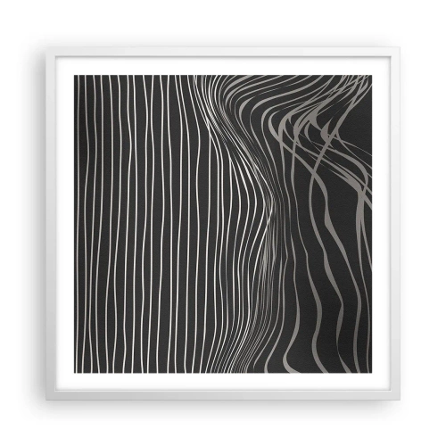 Poster in einem weißen Rahmen - Rhythmus und Akzent - 60x60 cm