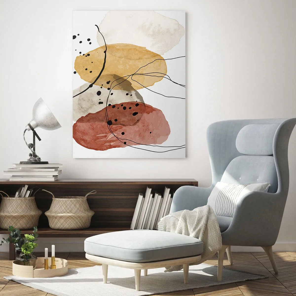 Glasbild - Bild auf glas - Wie leichte, transparente Luft - 80x120 cm