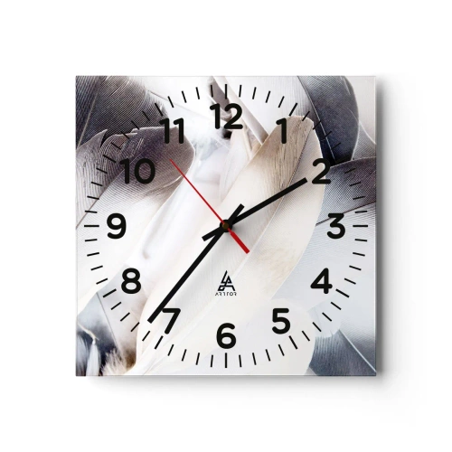 Wanduhr - Glasuhr - Fast engelhaft - 40x40 cm