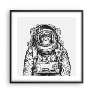 Poster in einem schwarzem Rahmen - Alternative Evolution - 50x50 cm