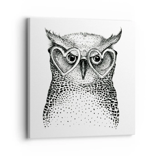 Bild auf Leinwand - Leinwandbild - Klug und mit Liebe - 30x30 cm