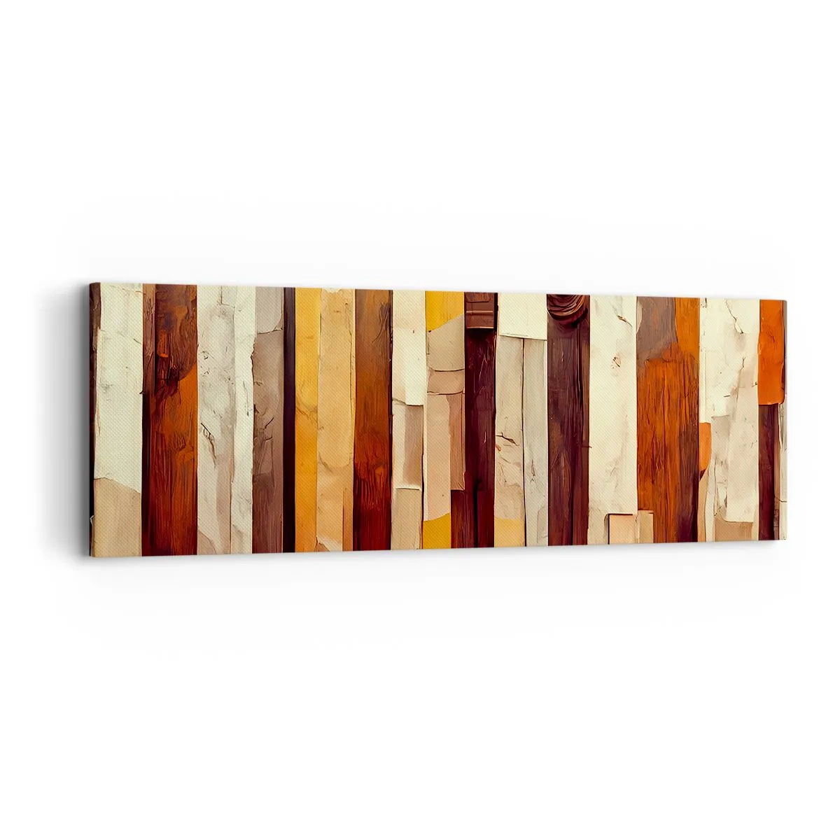 Bild auf Leinwand - Leinwandbild - Hymne der Waldbäume - 90x30 cm