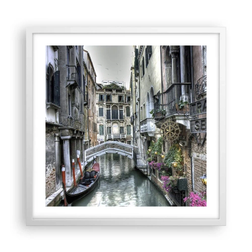 Poster in einem weißen Rahmen - Seit Jahrhunderten in stiller Besinnung - 50x50 cm