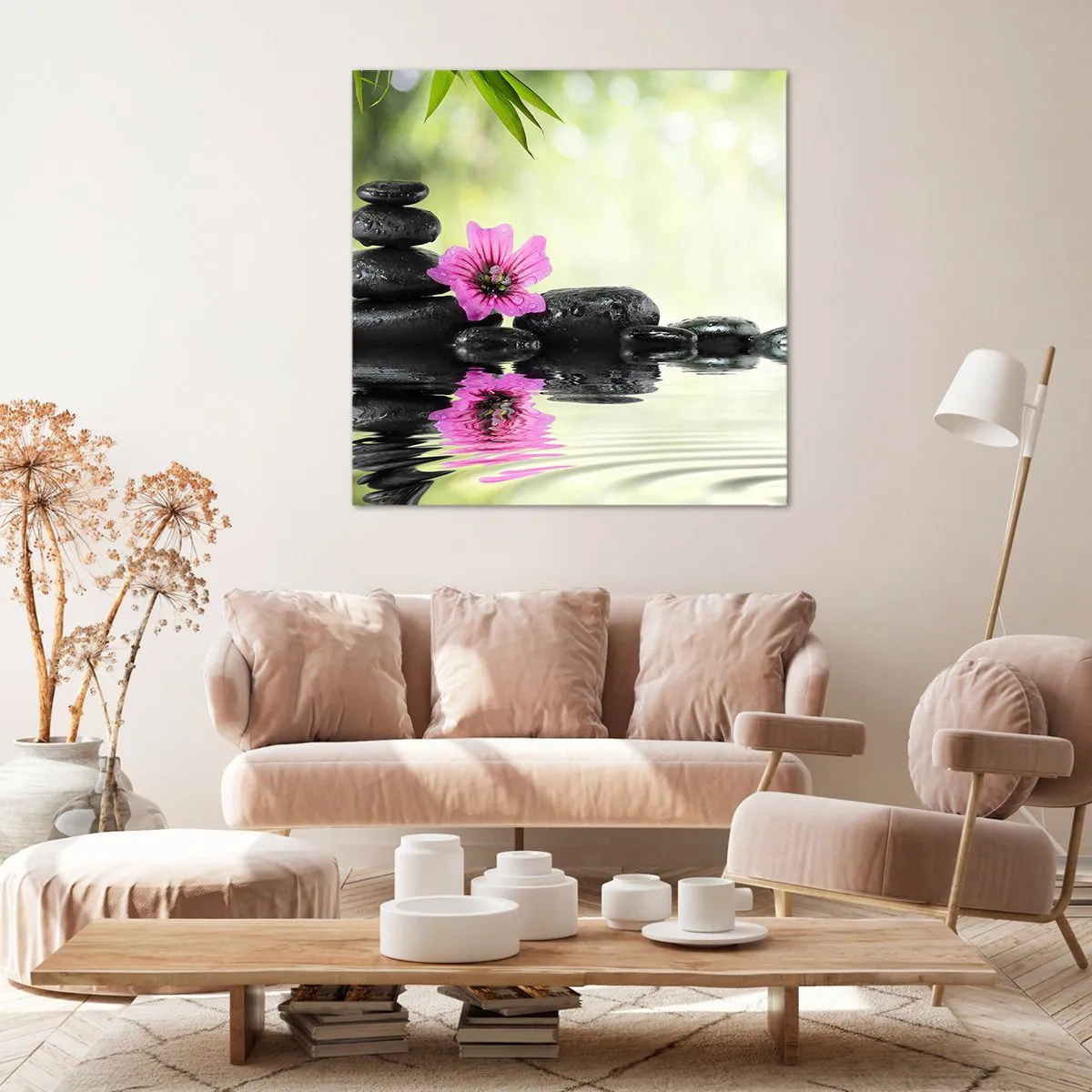 Bild auf Leinwand - Leinwandbild - Zeit für die Seele - 60x60 cm