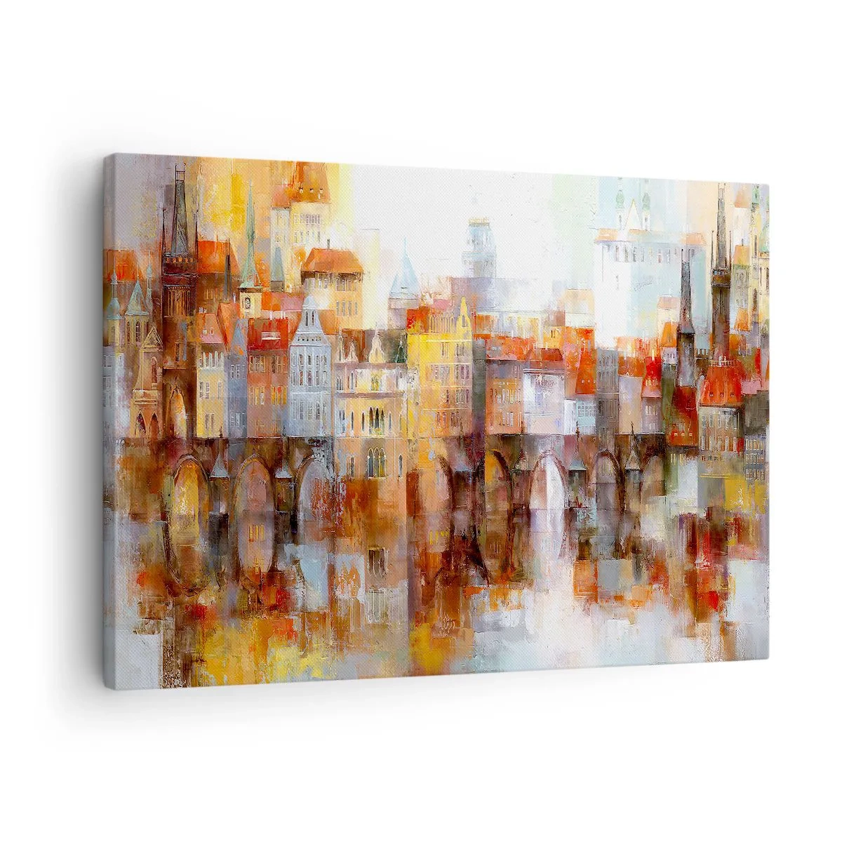 Bild auf Leinwand - Leinwandbild - Schön ist es auch unter der Brücke - 70x50 cm