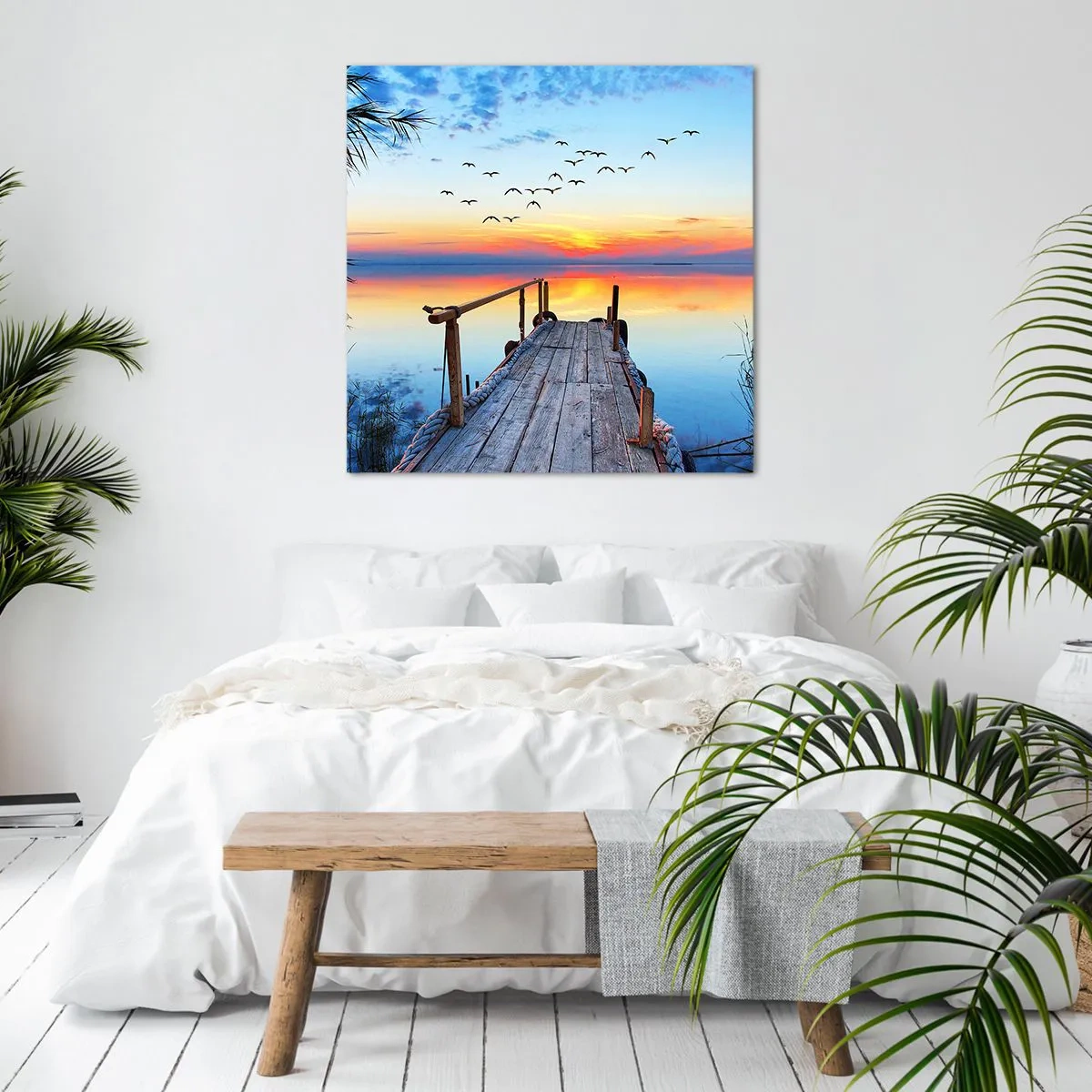 Bild auf Leinwand - Leinwandbild - Es ist Zeit, zurückzukehren ... - 40x40 cm