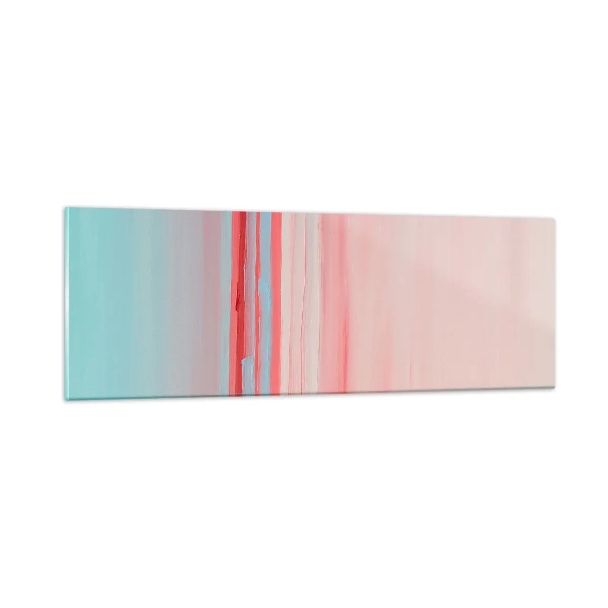 Glasbild - Bild auf glas - Abstraktion im Morgengrauen - 90x30 cm