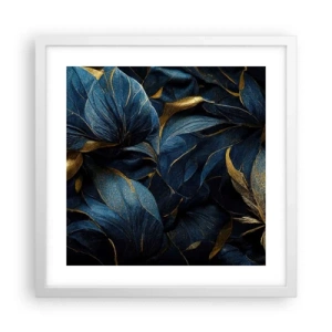 Poster in einem weißen Rahmen - Mit Gold gefüttert - 40x40 cm