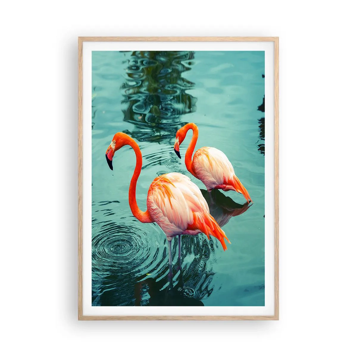 Poster in einem Rahmen aus heller Eiche - Wir sind jetzt in Mode - 70x100 cm