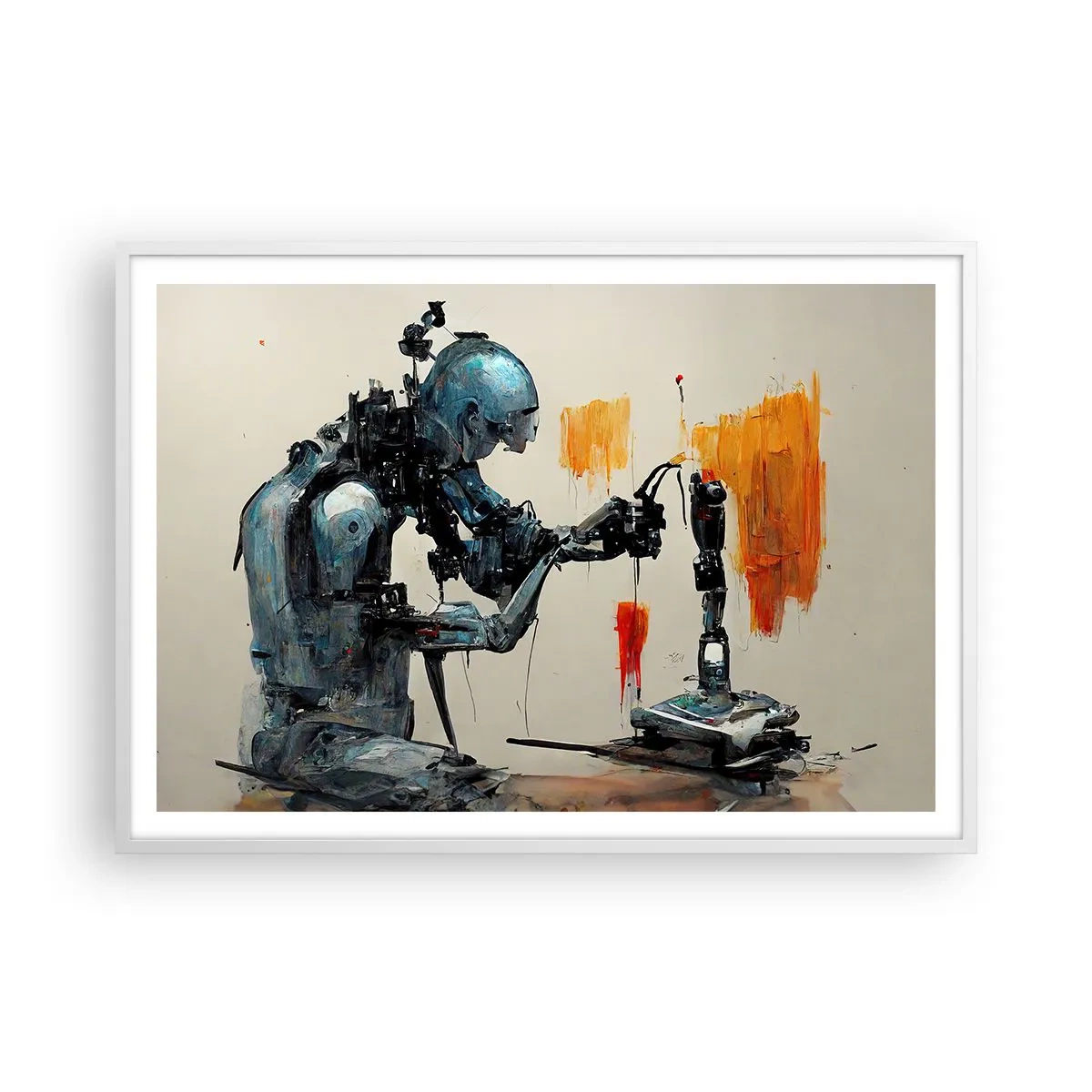 Poster in einem weißen Rahmen - Schon morgen… - 100x70 cm