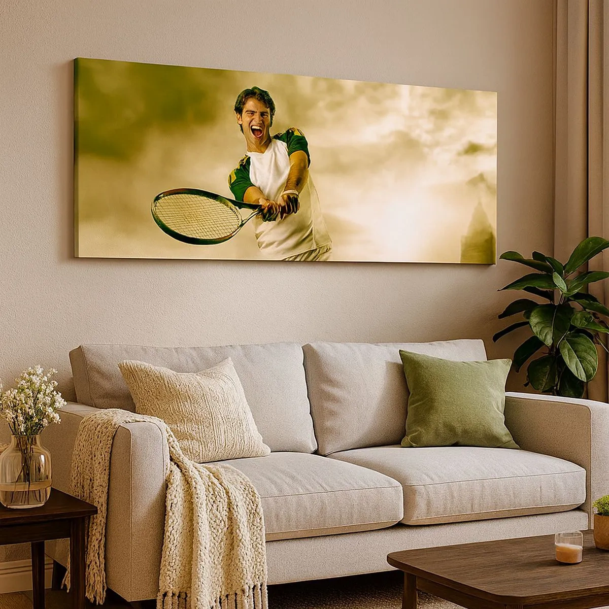 Bild auf Leinwand - Leinwandbild - Energie und Freude - 100x40 cm