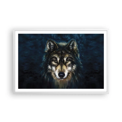 Poster in einem weißen Rahmen - Alpha? Und Omega - 91x61 cm