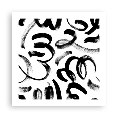 Poster - Schwarz auf Weiß - 50x50 cm