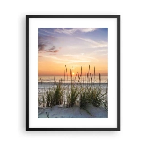 Poster in einem schwarzem Rahmen - Schau, denk, fühl - 40x50 cm