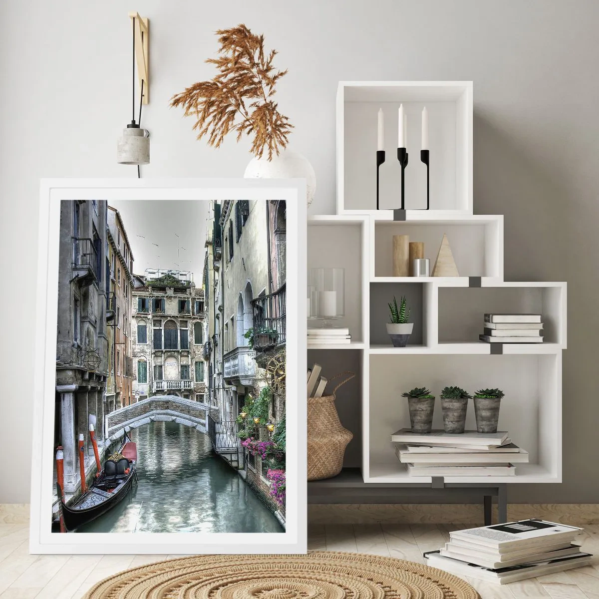 Poster in einem weißen Rahmen - Seit Jahrhunderten in stiller Besinnung - 50x70 cm