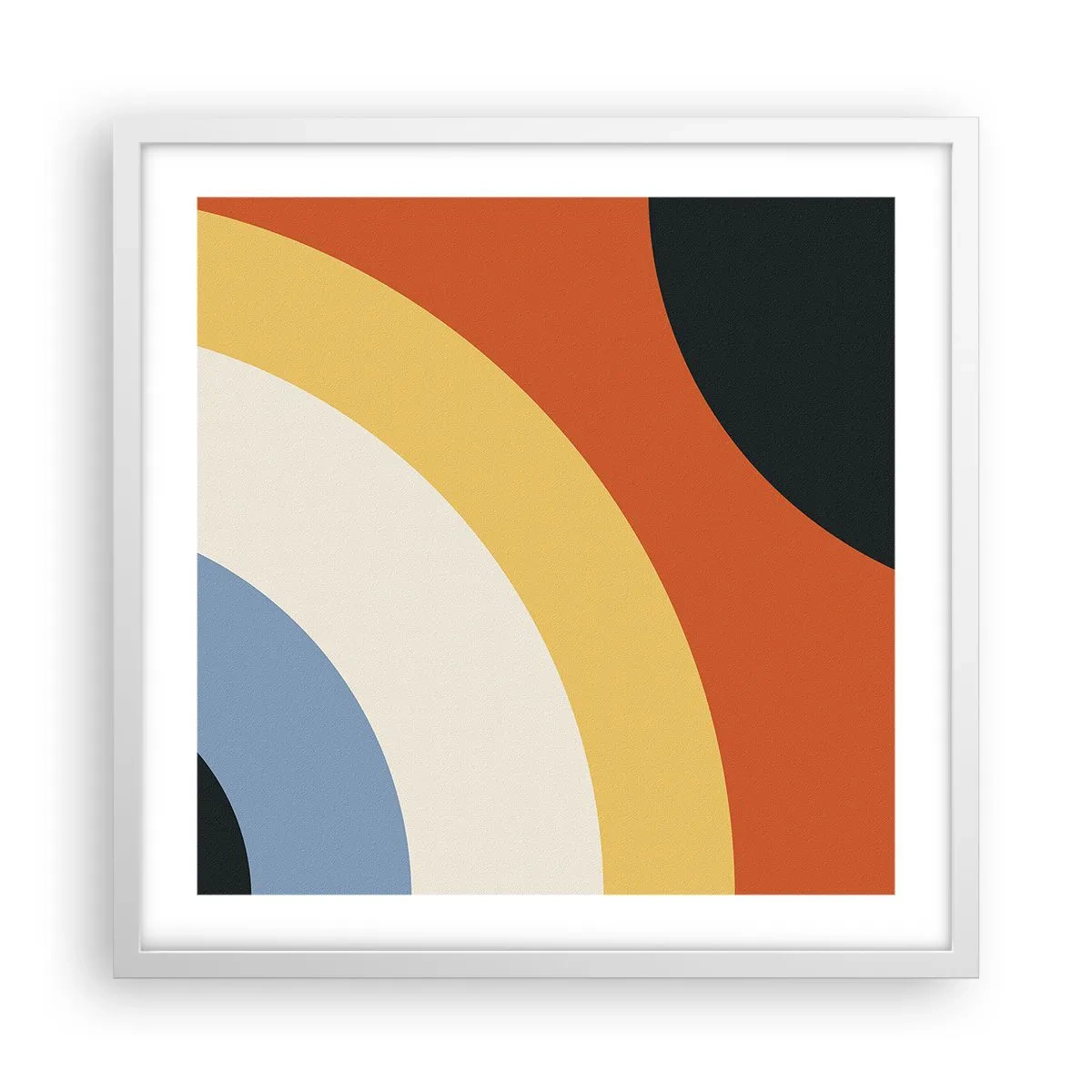 Poster in einem weißen Rahmen - Zu mir selbst - 50x50 cm