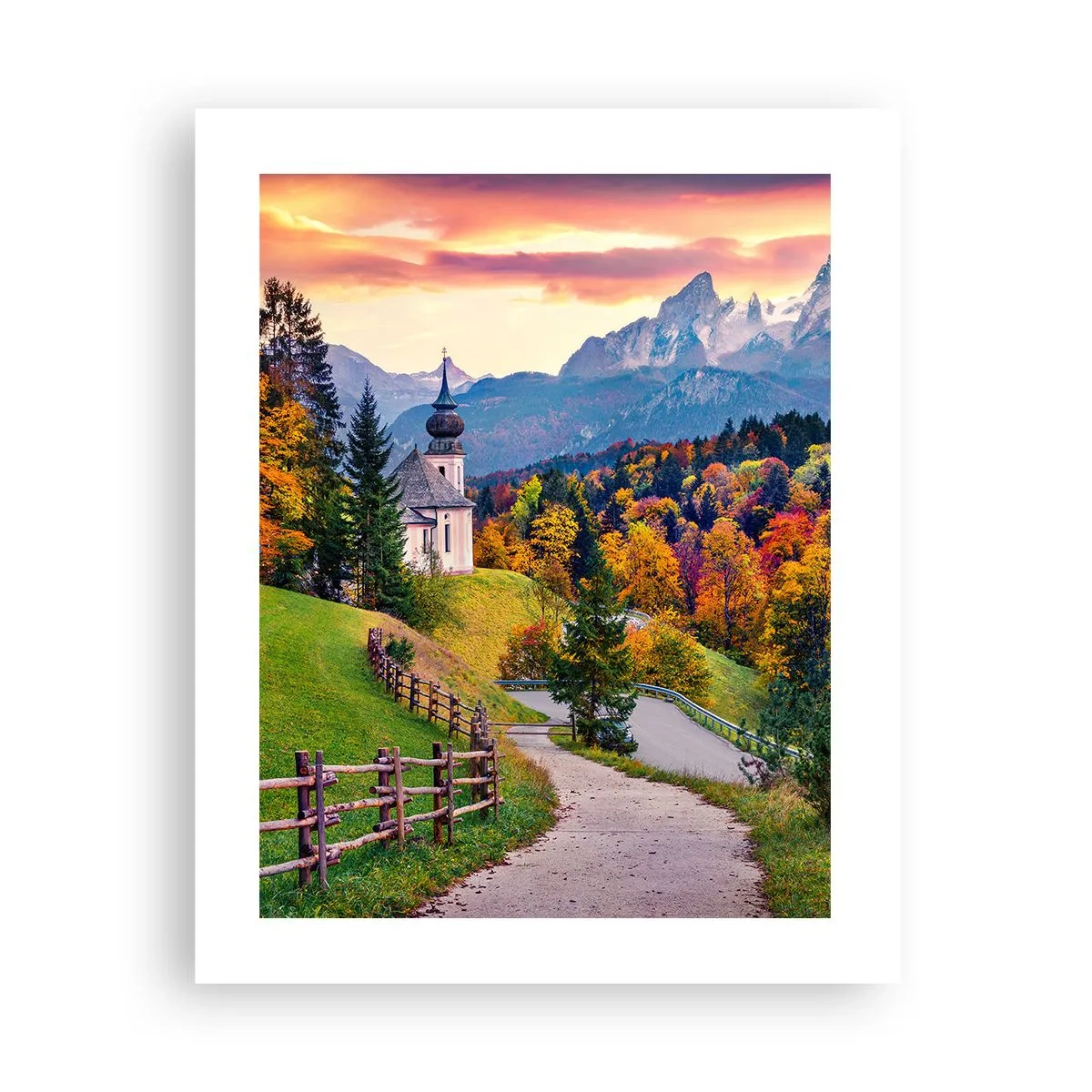 Poster - Landschaftsartige Malerei - 40x50 cm