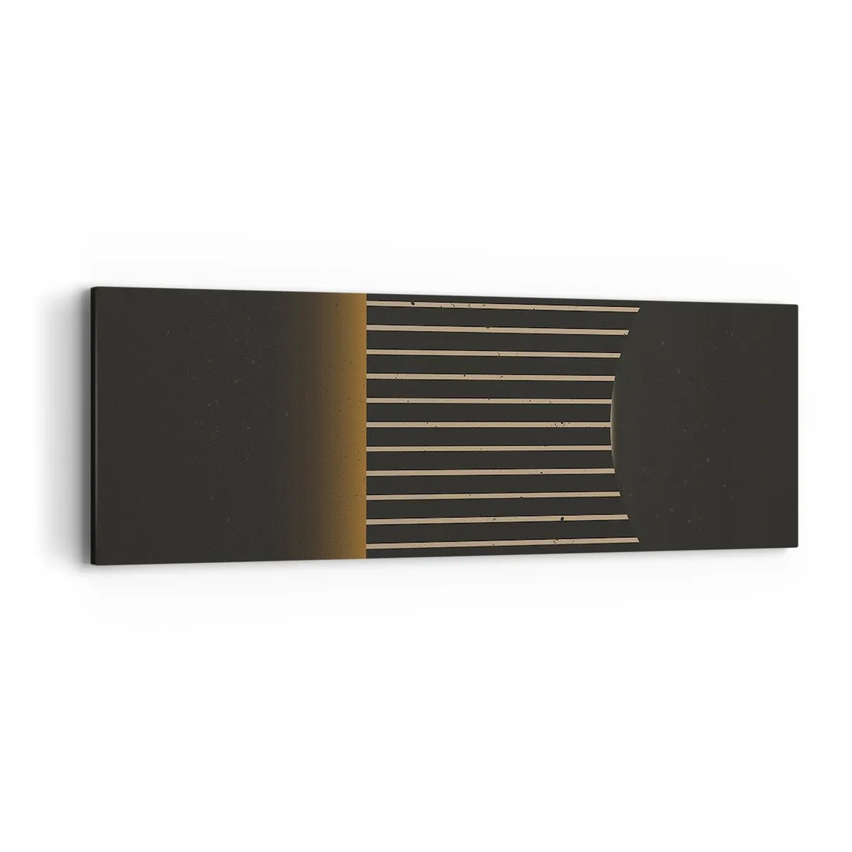 Bild auf Leinwand - Leinwandbild - Die Dunkelheit erkunden - 90x30 cm