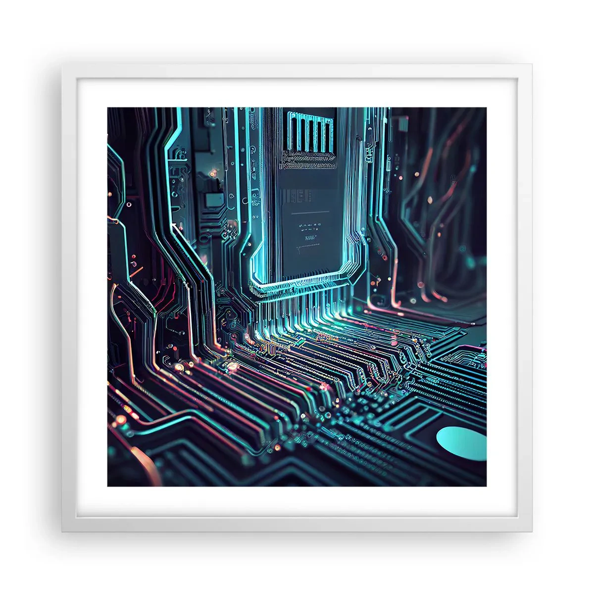 Poster in einem weißen Rahmen - Ich denke nur… - 50x50 cm