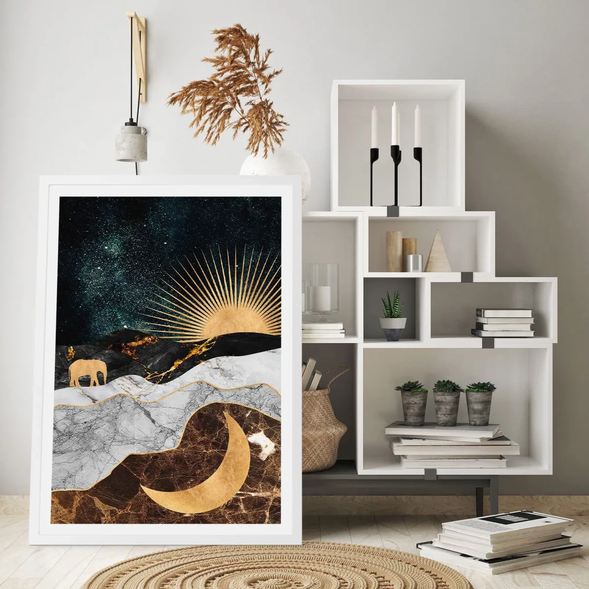 Poster in einem weißen Rahmen - Ewige Gesetze - 30x40 cm