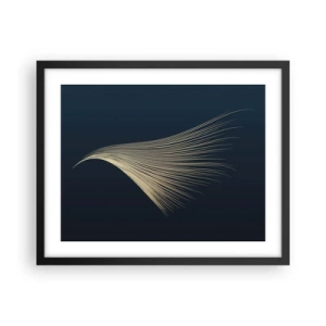 Poster in einem schwarzem Rahmen - Wie das Haar eines Engels - 50x40 cm