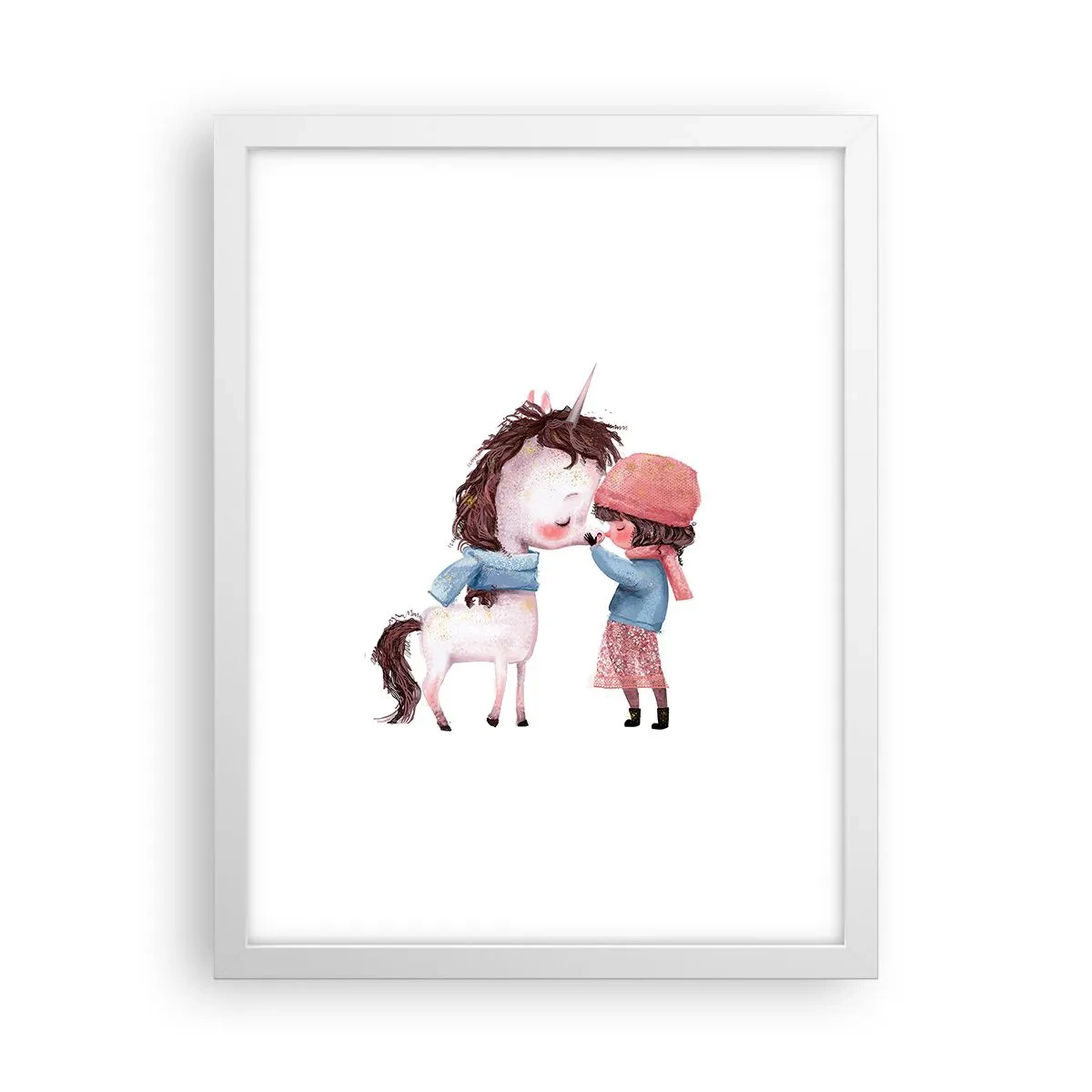 Poster in einem weißen Rahmen - Ein Wintermärchen - 30x40 cm