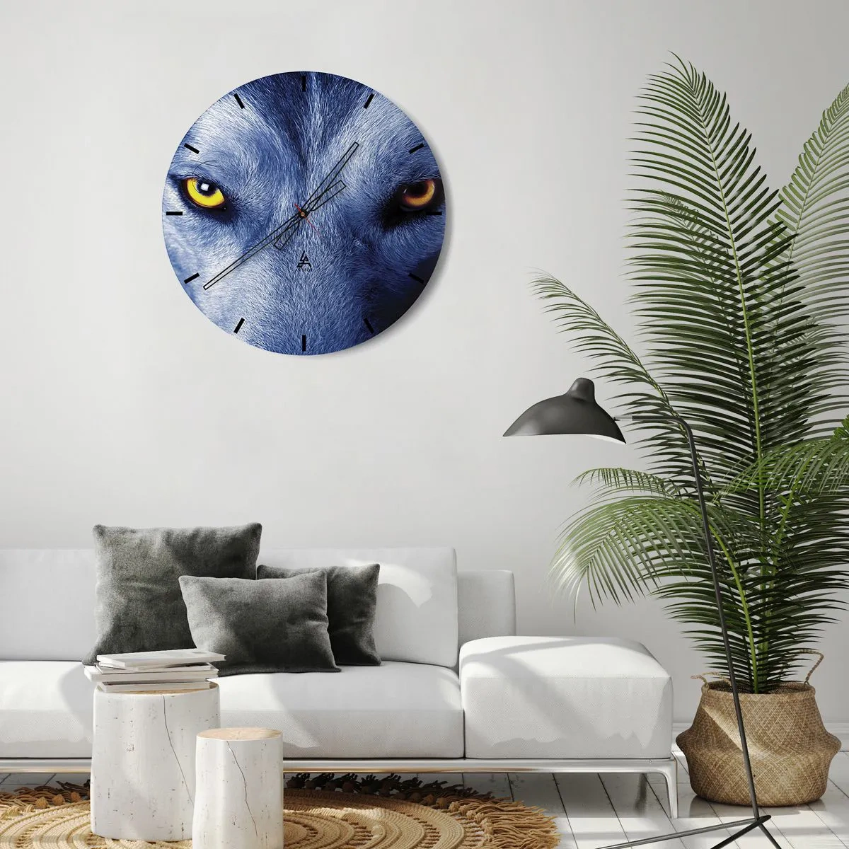 Wanduhr - Glasuhr - Faszinierender Blick - 30x30 cm