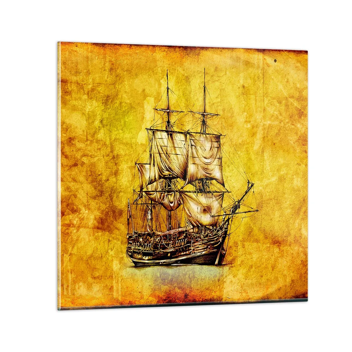 Glasbild - Bild auf glas - Richtung Tortuga! - 70x70 cm