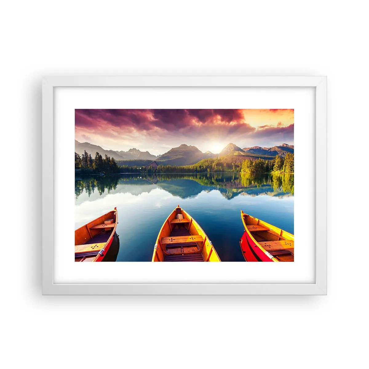 Poster in einem weißen Rahmen - Nichts gegen die Natur - 40x30 cm