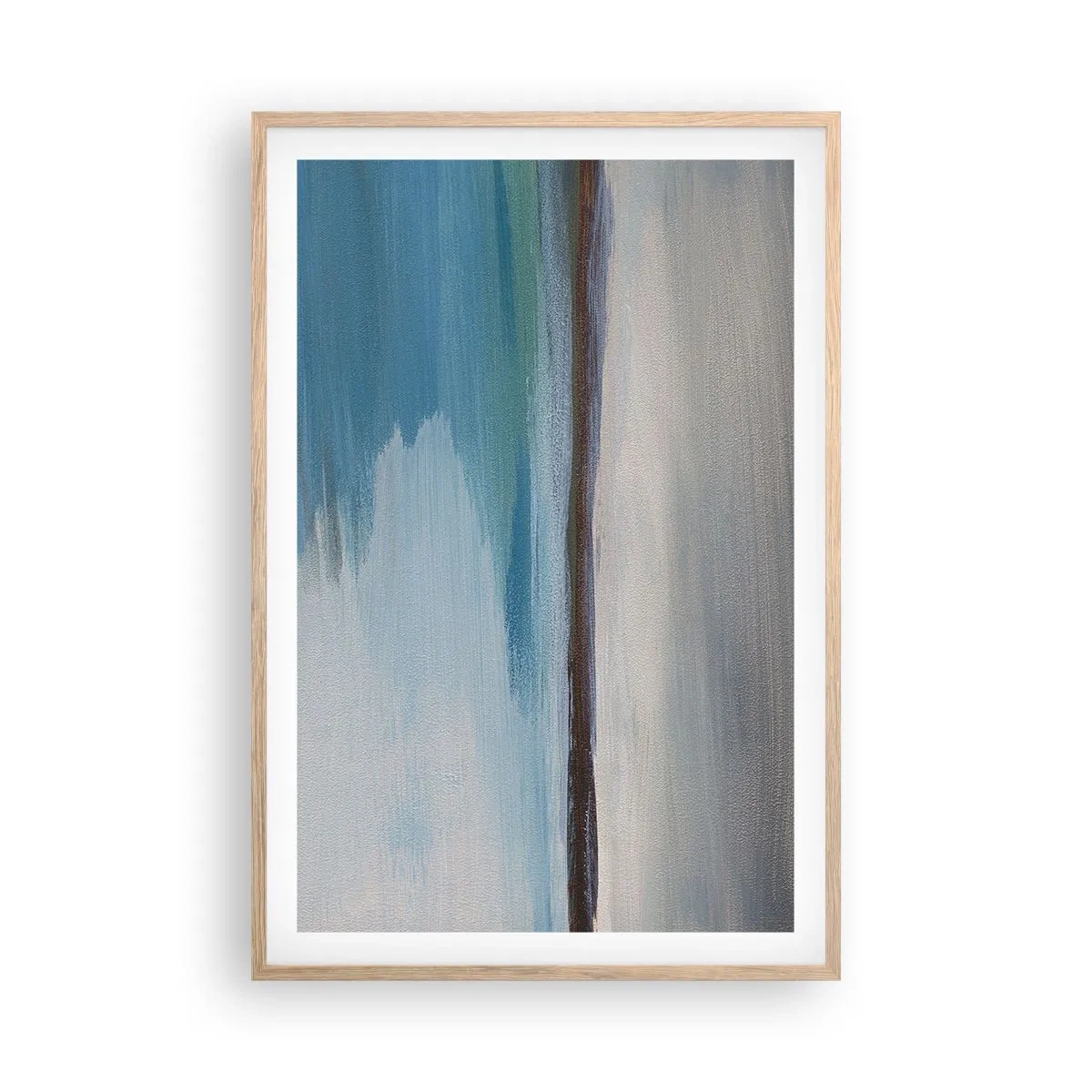 Poster in einem Rahmen aus heller Eiche - Horizontale Landschaft - 61x91 cm