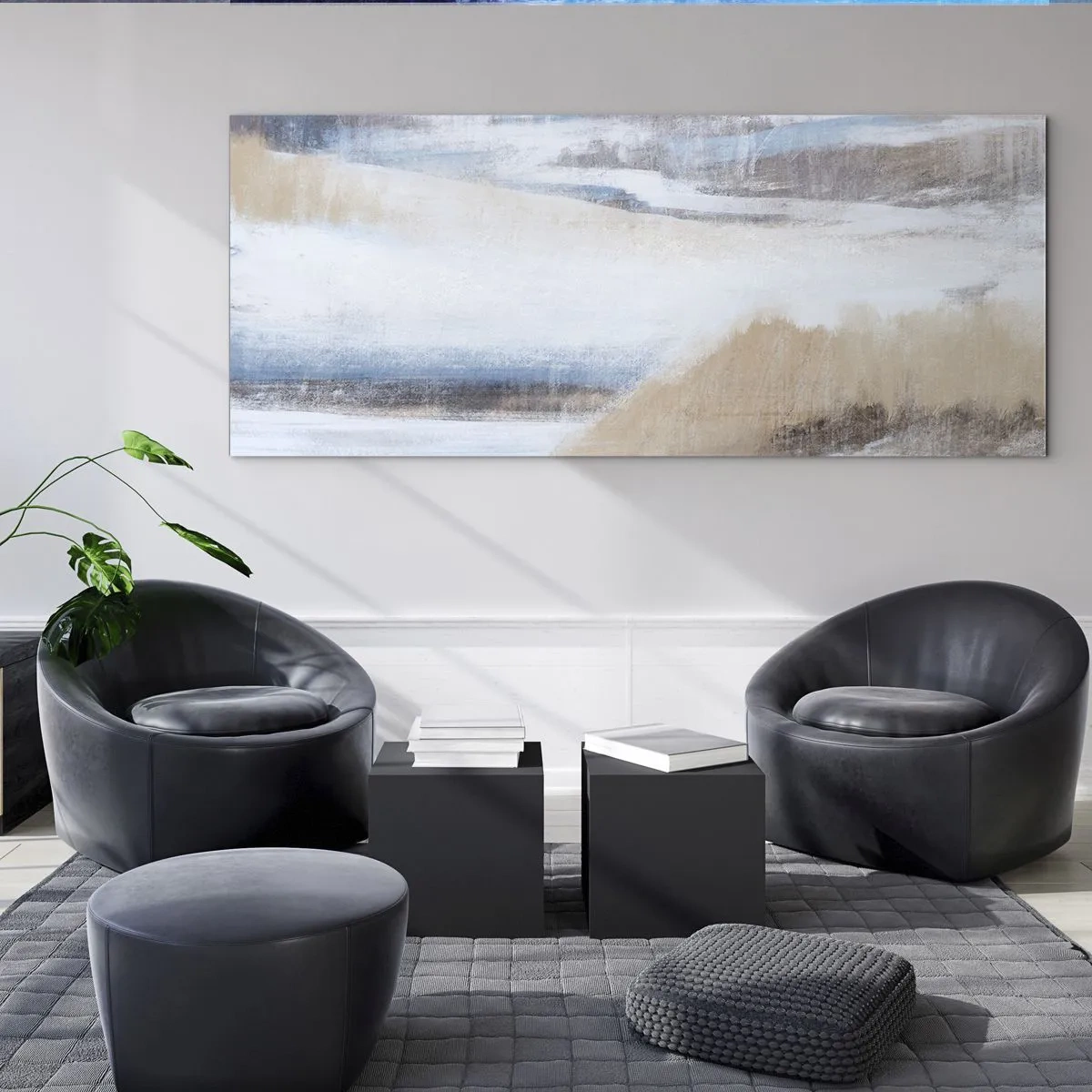 Glasbild - Bild auf glas - Winterkomposition - 100x40 cm