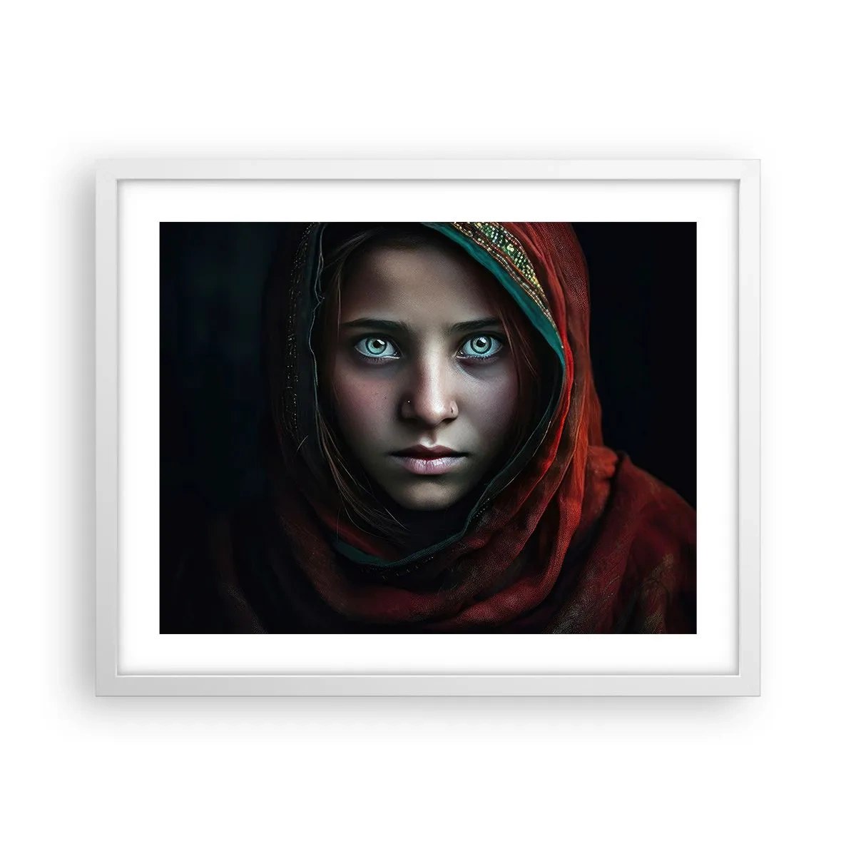 Poster in einem weißen Rahmen - Prinzessin aus dem Osten - 50x40 cm