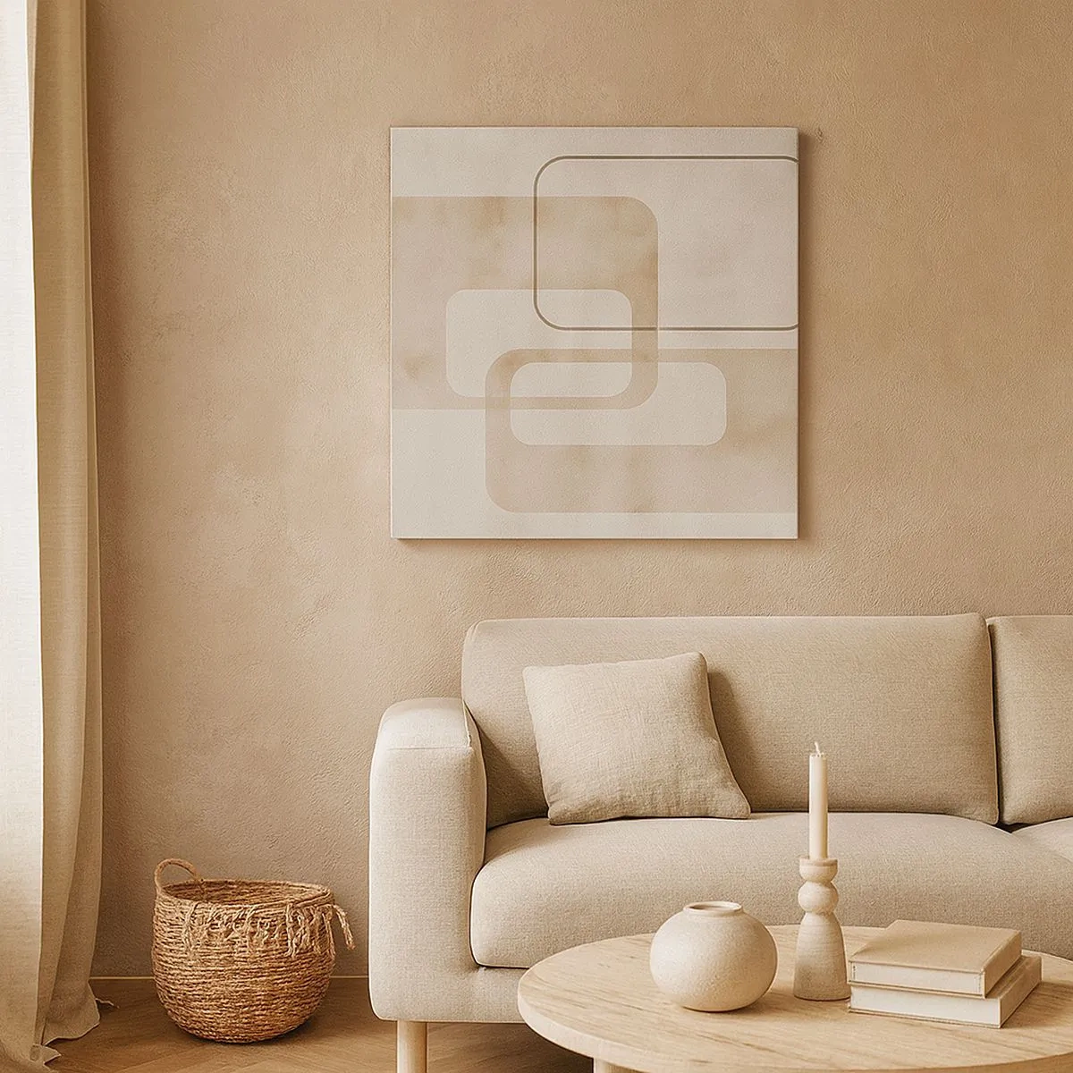 Bild auf Leinwand - Leinwandbild - Geometrische Fuge - 30x30 cm