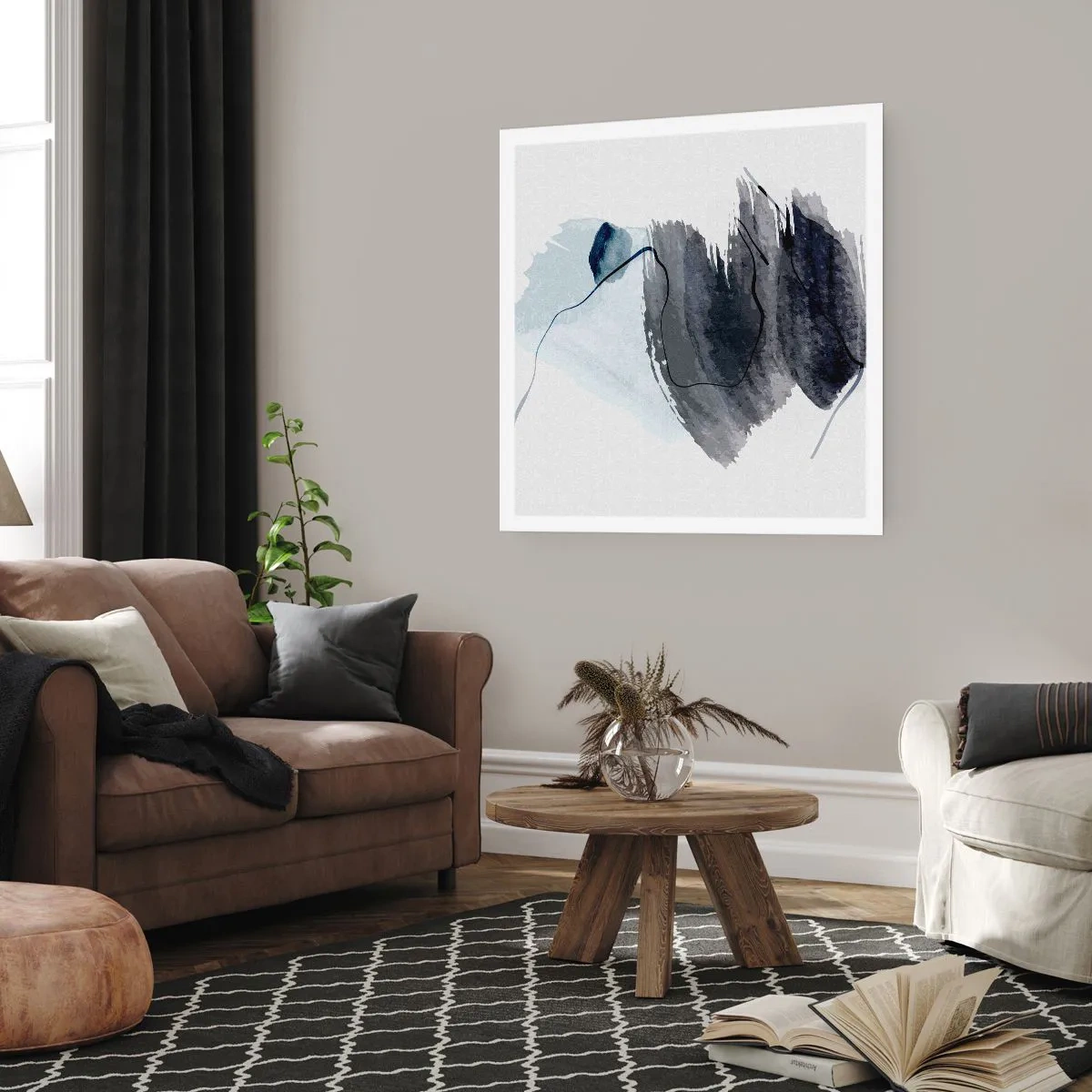 Poster - Intensität und Bewegung - 60x60 cm