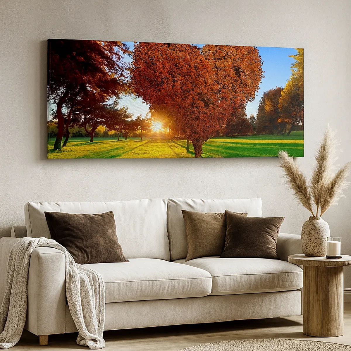Bild auf Leinwand - Leinwandbild - Und wie man den Herbst nicht liebt - 30x30 cm