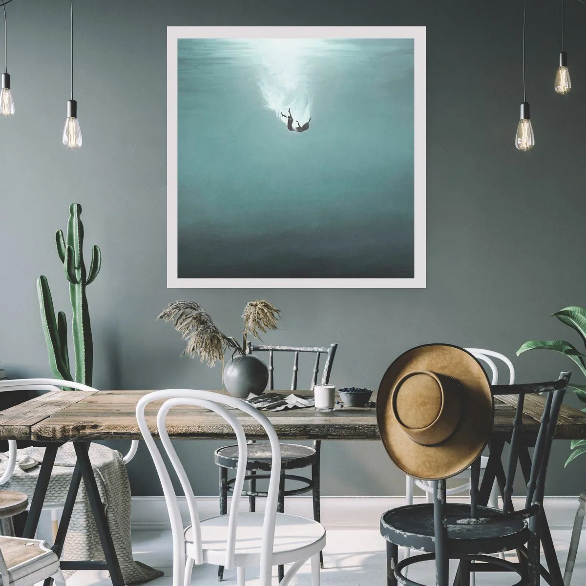 Poster - In den Armen des Ozeans - 30x30 cm