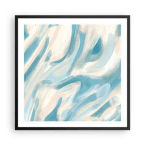Poster in einem schwarzem Rahmen - Frühlingsbrisen - 60x60 cm