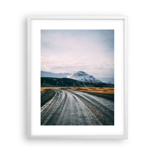 Poster in einem weißen Rahmen - Im isländischen Flair - 40x50 cm