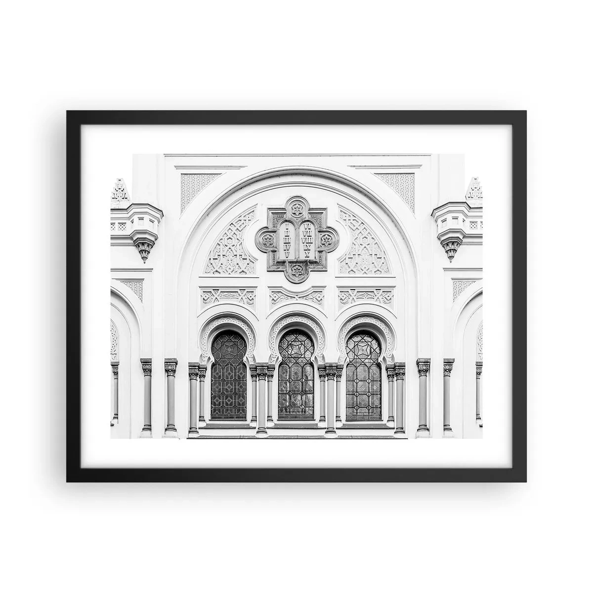 Poster in einem schwarzem Rahmen - An der Grenze der Kulturen - 50x40 cm