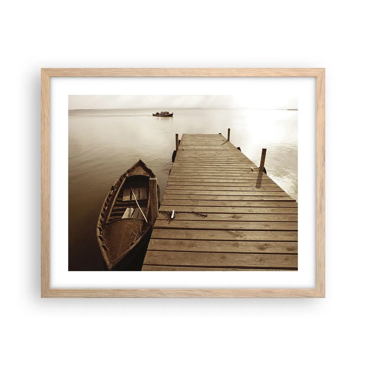Poster in einem Rahmen aus heller Eiche - Großer Frieden - 50x40 cm